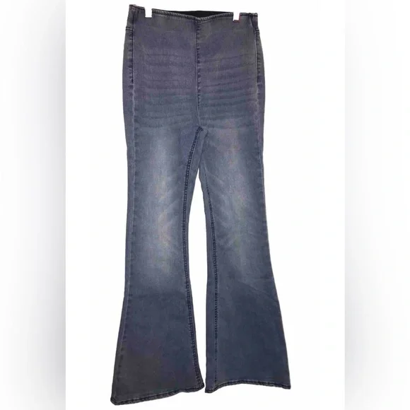 Jeans Fille Taille 12 Avec Ceinture élastique - Occasion En Très Bon état, Marque Non Spécifiée